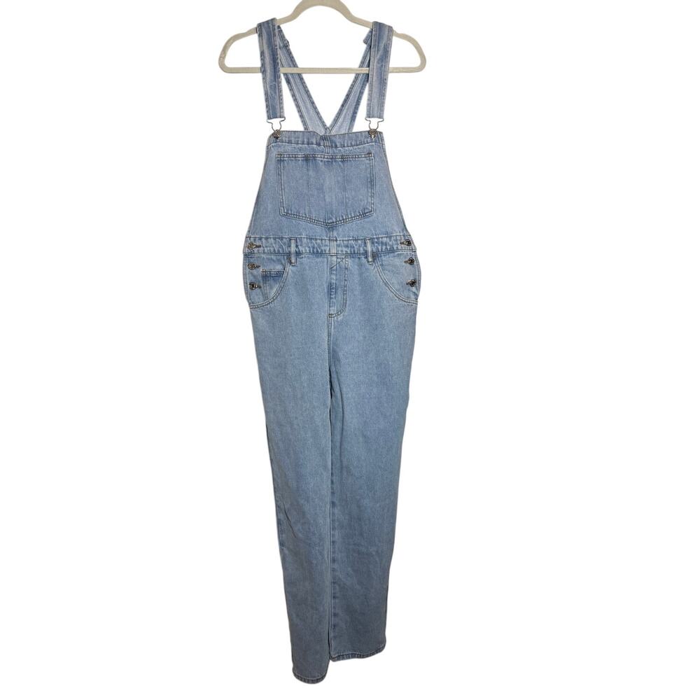 Parke Denim Long Overalls Women's Sz. M - Picture 2 of 7